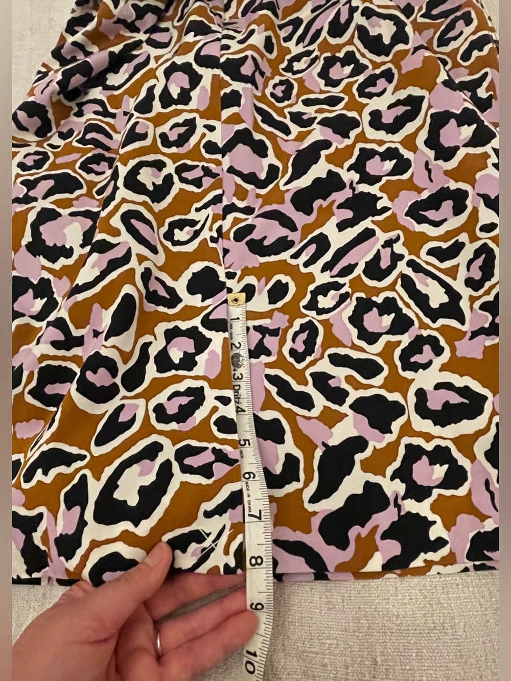 J.Crew Stretch Faille Cocktail Sheath Dress 12 Adobe Orchid Leopard Party Event - Picture 9 of 11